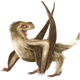 Artist’s interpretation of the pterosaur described in the new study.